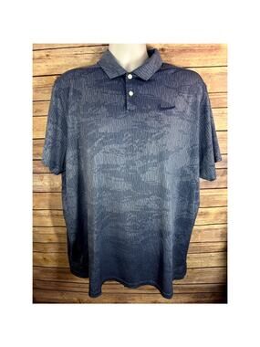 Nike Golf Polo Blue Shirt Mens Size 2XL Standard Fit